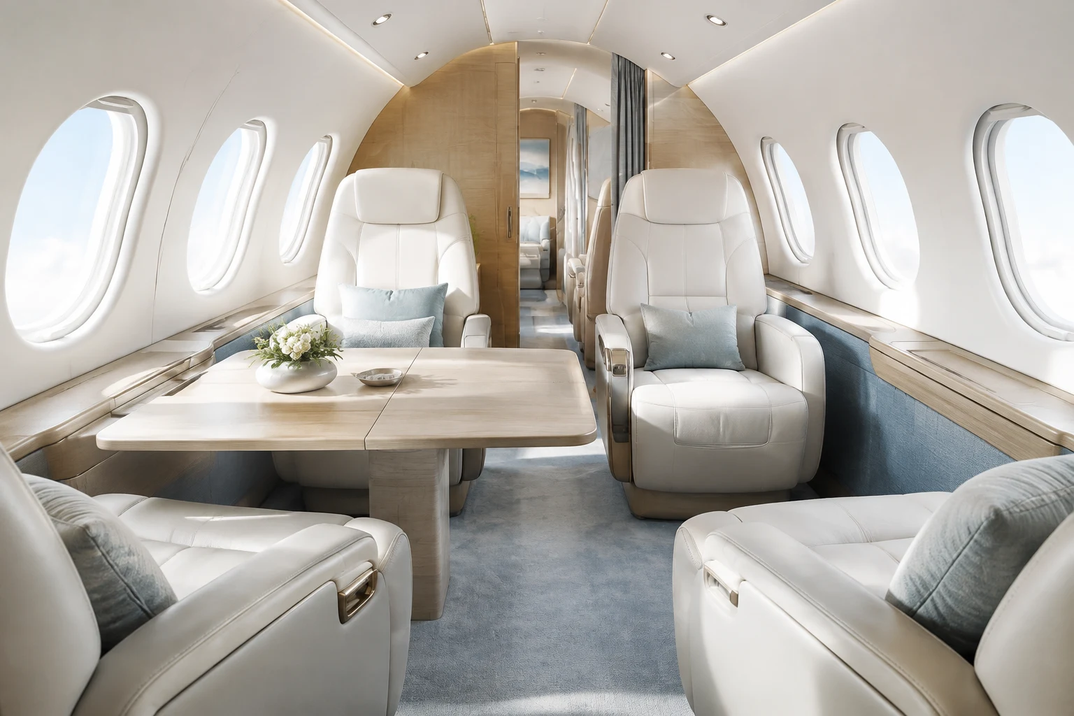 ExecuJet завершила комплексную модернизацию салона Legacy 650 в Дубае