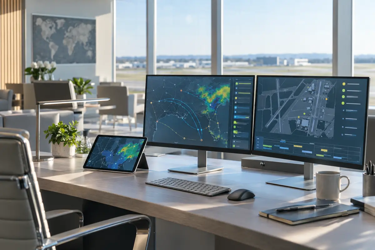 Flight Pro Connect объединил данные по 25 000 аэропортам и уведомления для частных рейсов
